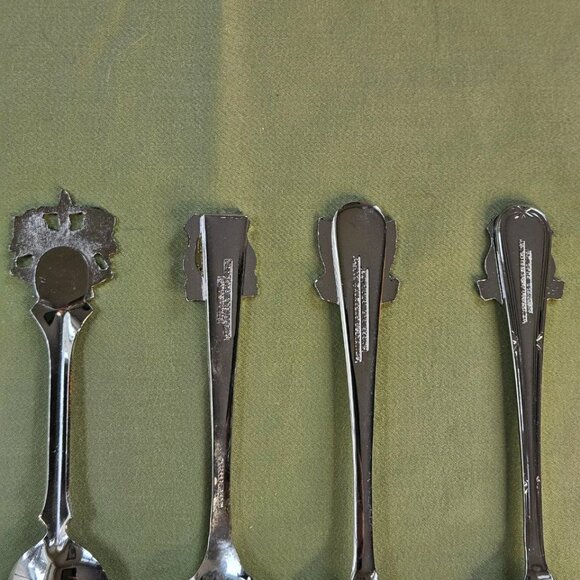 4 Vintage England Travel Souvenir Spoons - London, Windsor, Blackpool & Aberdeen - Picture 3 of 11